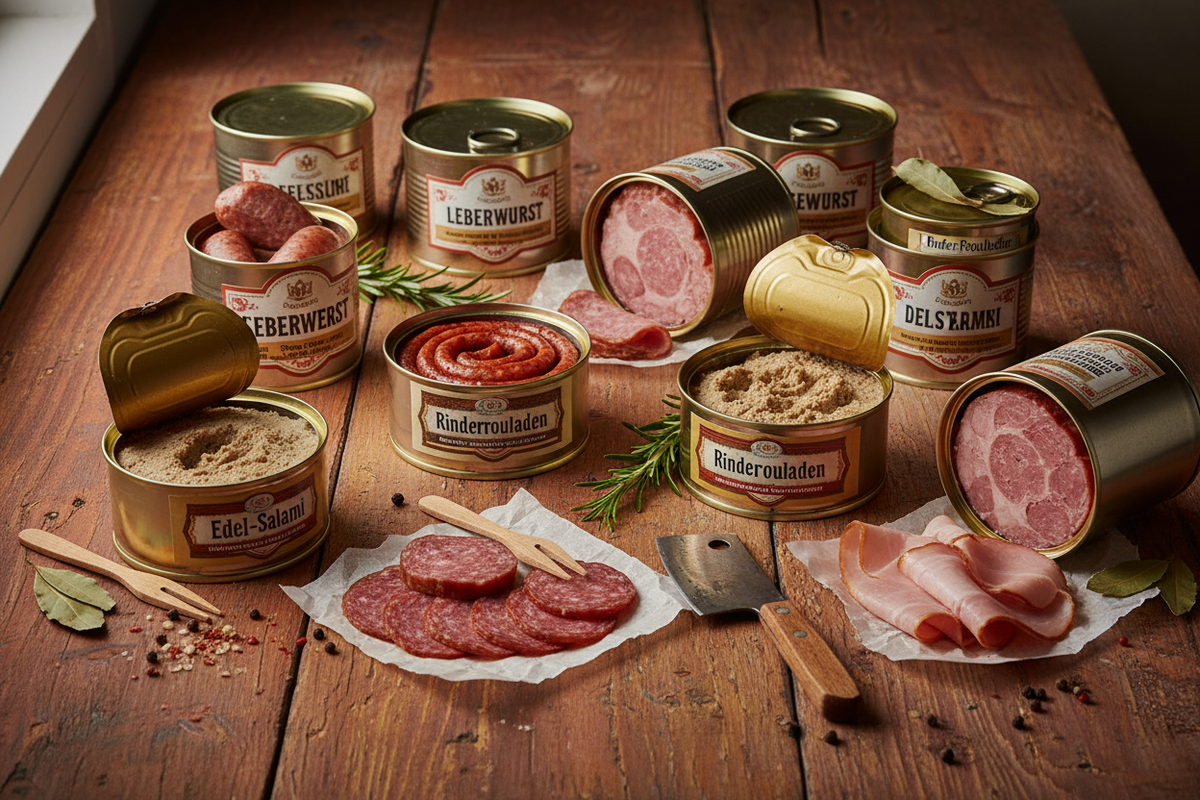 Wurstwaren in der Dose