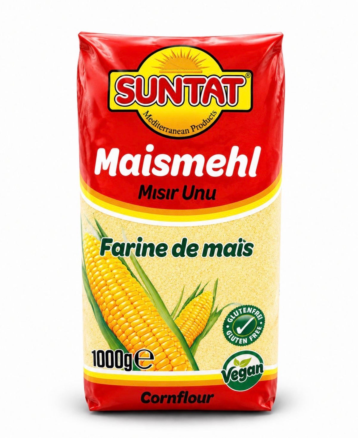 Karton 10x Maismehl 1000g Vegan, Suntat