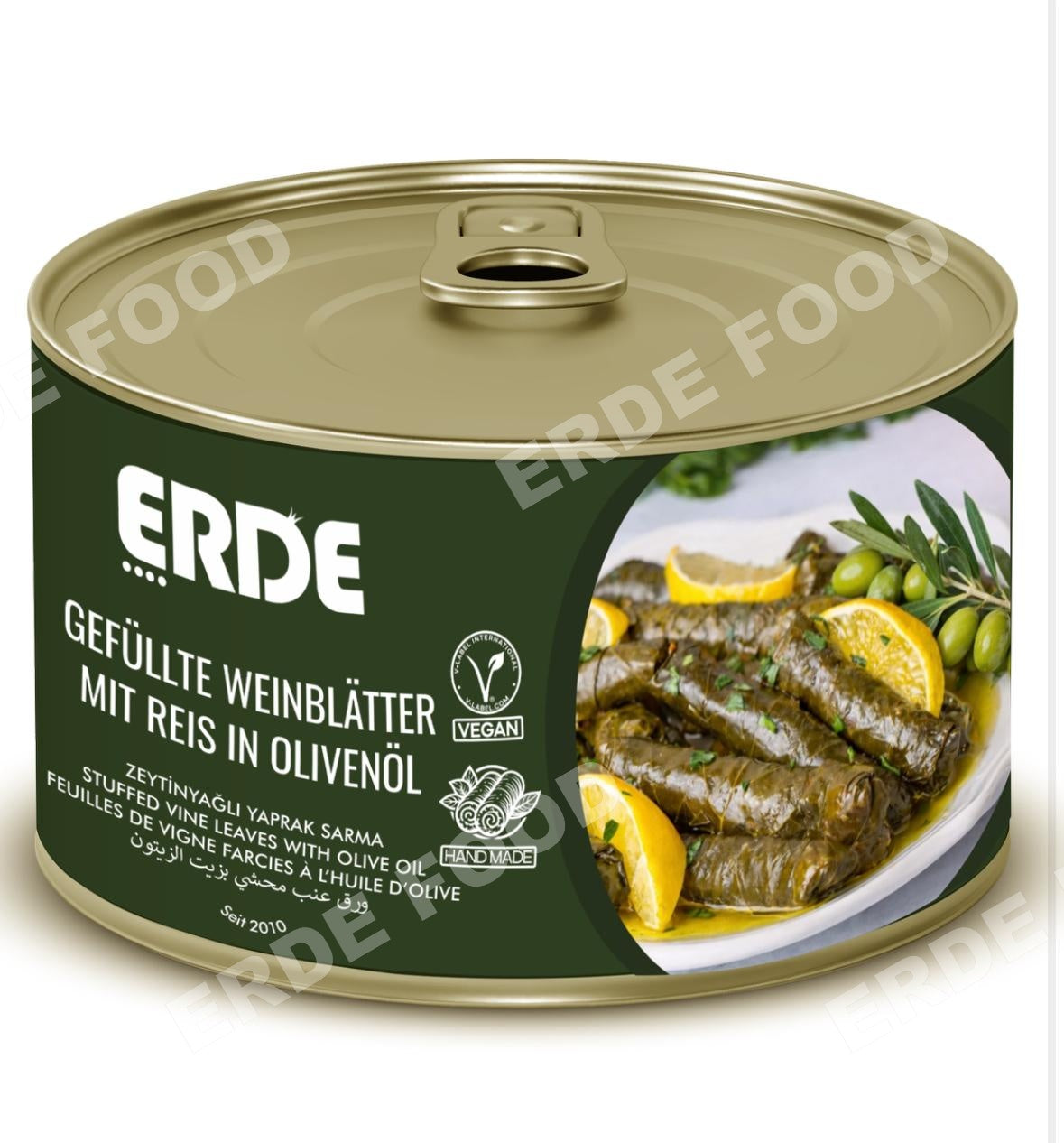 Karton 12x Gefüllte Weinblätter mit Reis in Olivenöl ERDE – 400g